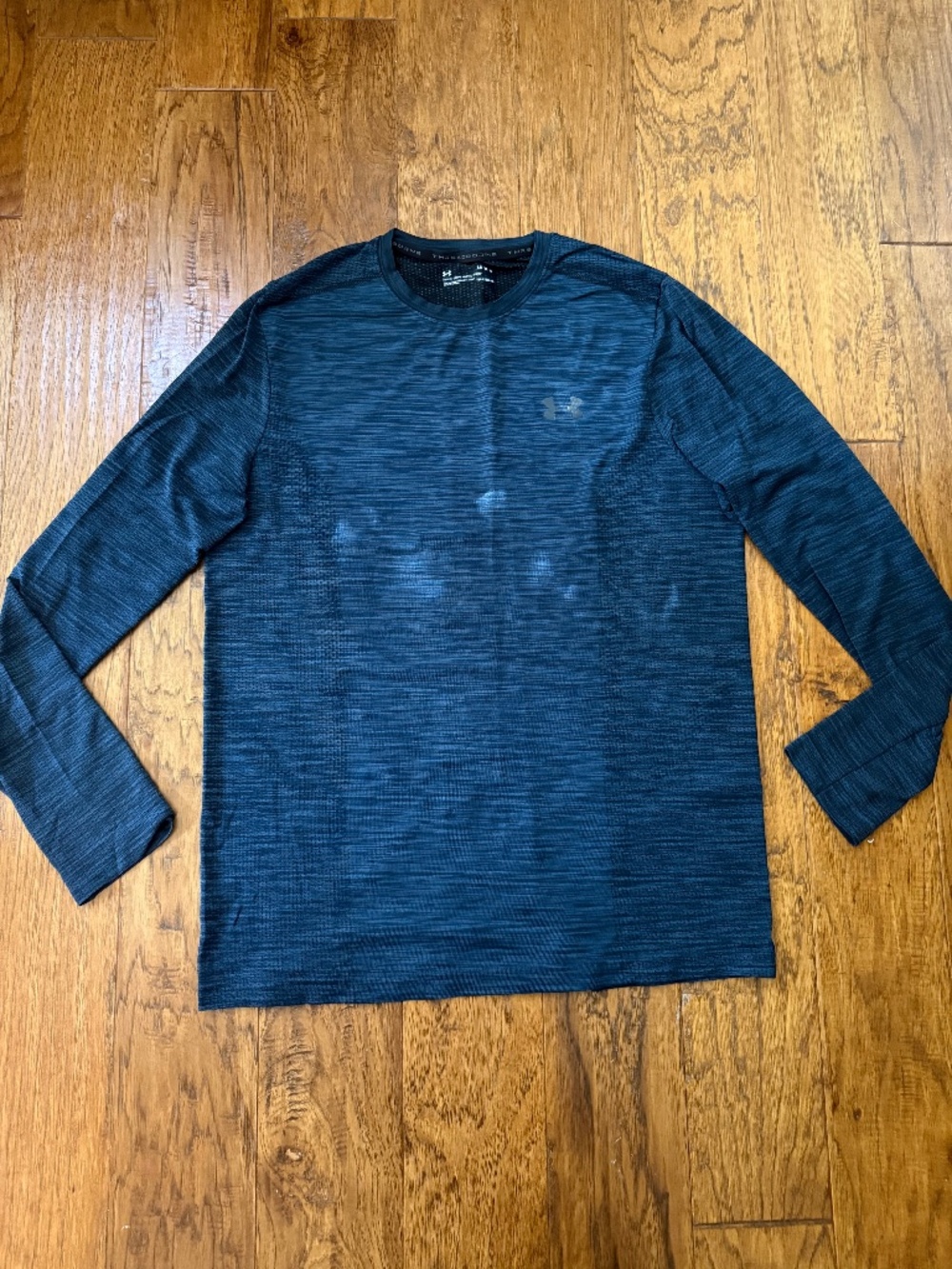 Under armor heather navy and blue shirt